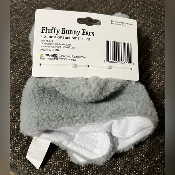 NWT Fluffy Bunny Ears Costume - Picture 2 of 3
